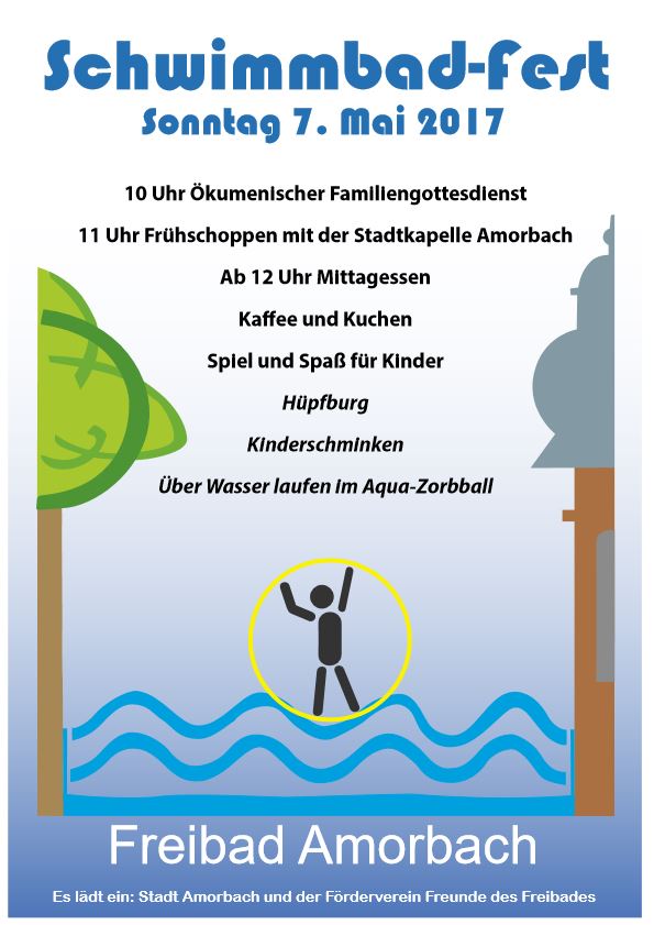 Festplakat Schwimmbadfest