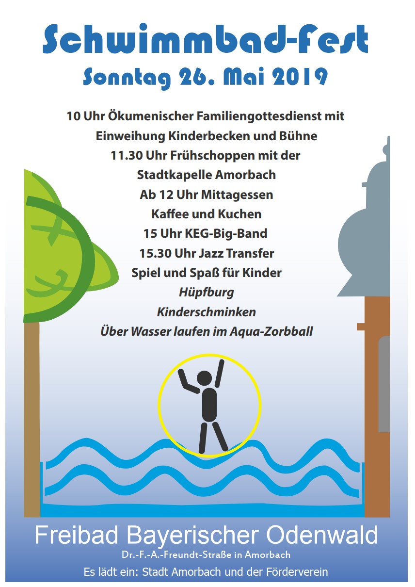 Festplakat Schwimmbadfest